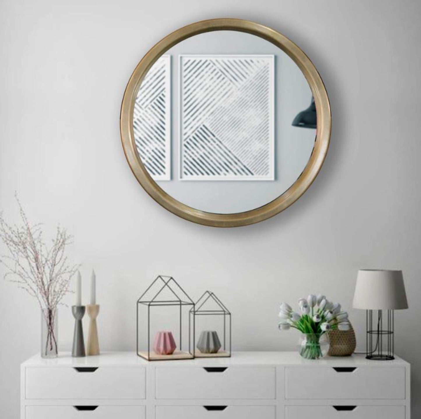 Espejo Circle Silver