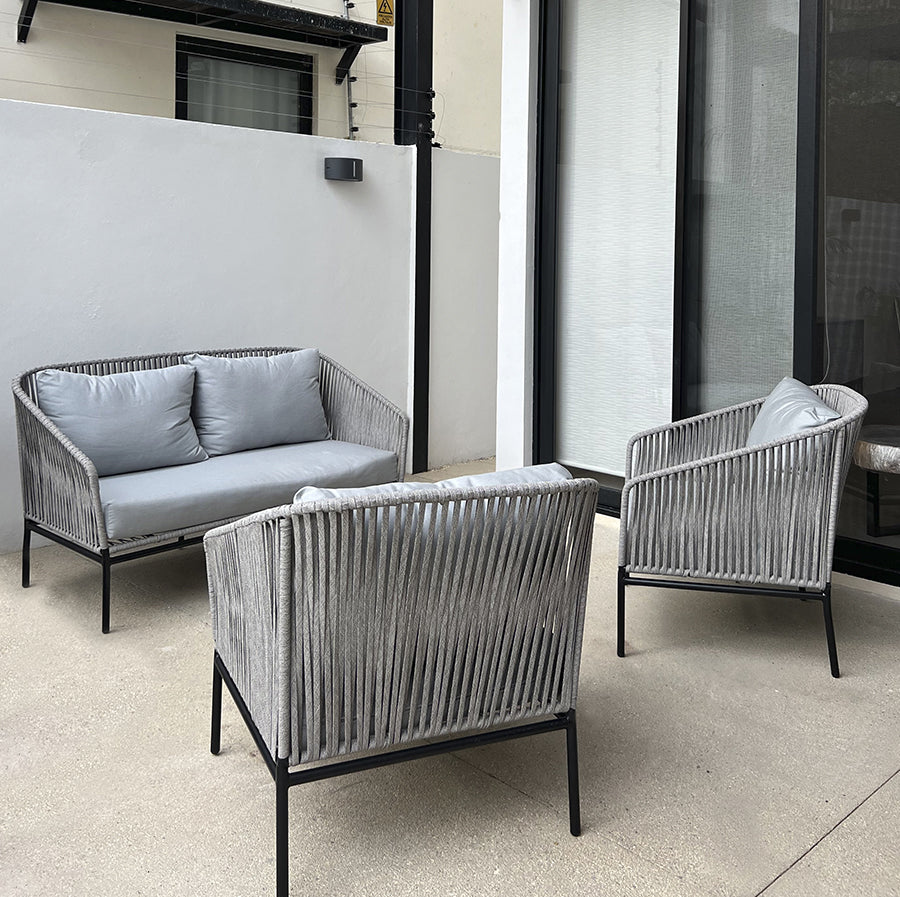 LOVE SEAT BOHO INDUSTRIAL